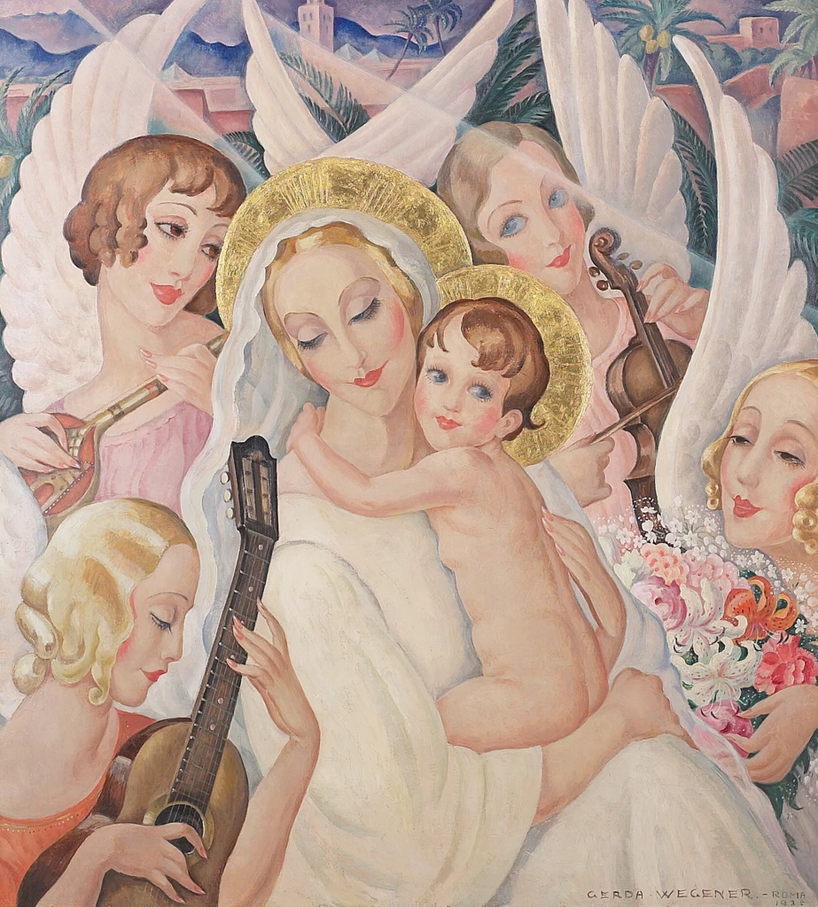 Madonna col Bambino circondata da angeli musicanti - 1935